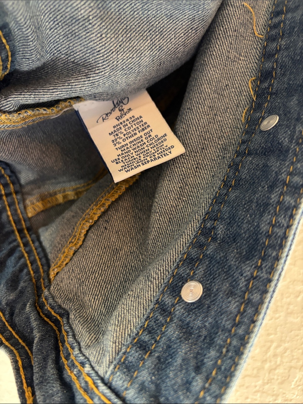 Denim Vest with Lace Details - Picture 7 of 7